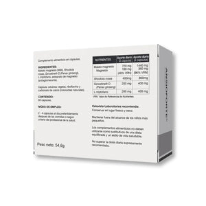 Pastillas para la ansiedad sin receta con Gincetine patentado - Ansioforte Celavista - Vista posterior